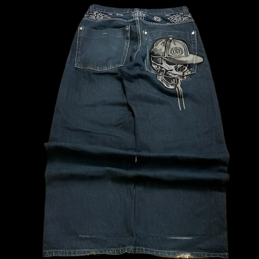 SKULL PAINT JEANS
