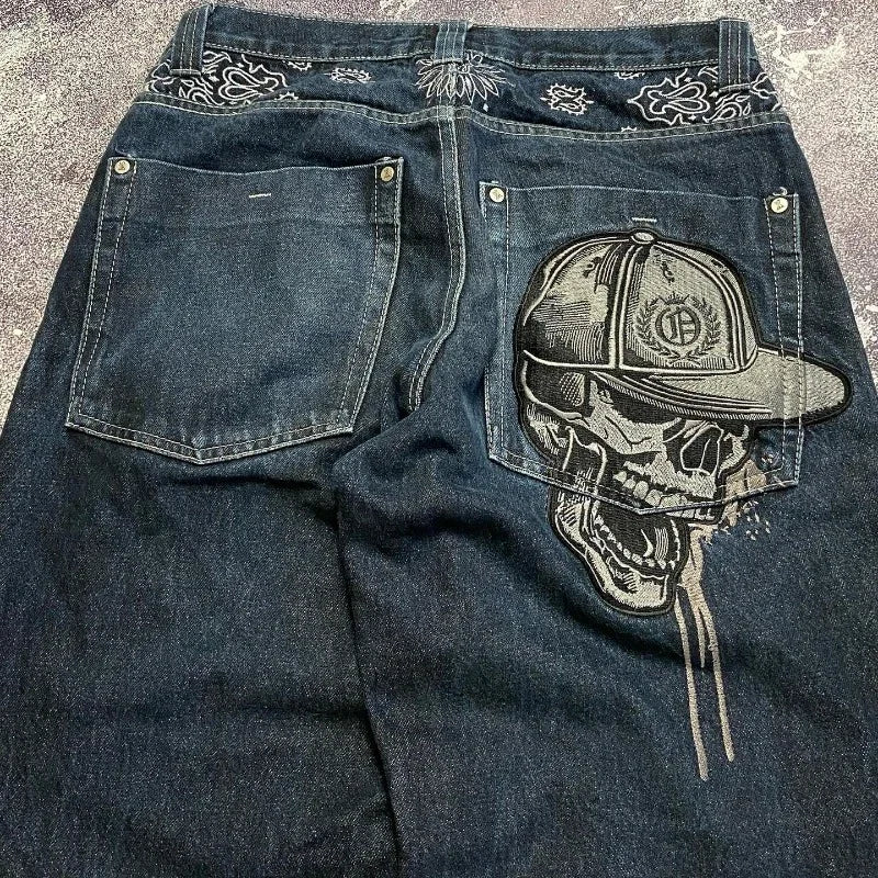 SKULL PAINT JEANS