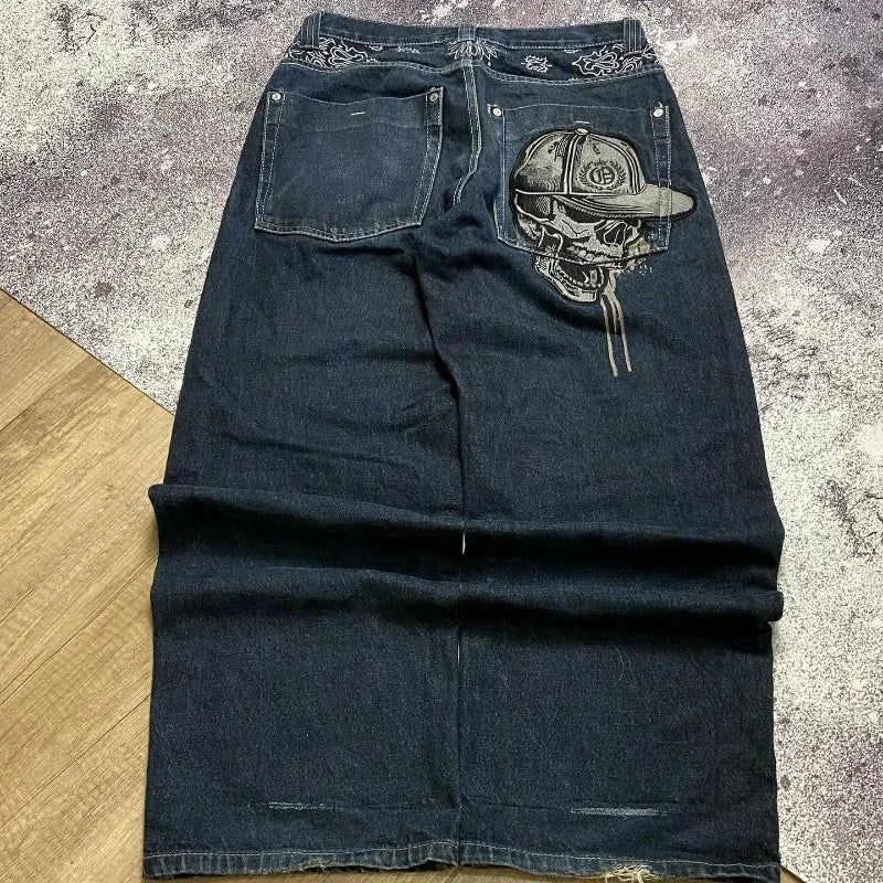 SKULL PAINT JEANS